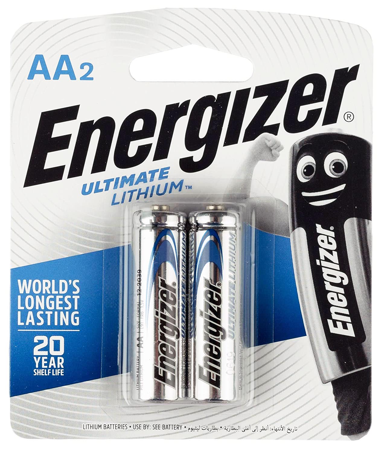 Piles lithium Energizer L91 Ultimate R6 AA x 4